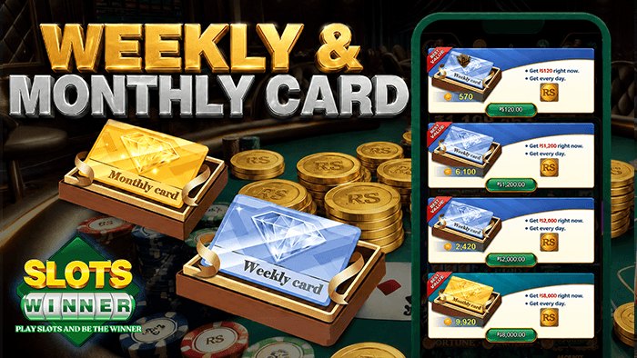 Slotswinner Weekly Card offer screen